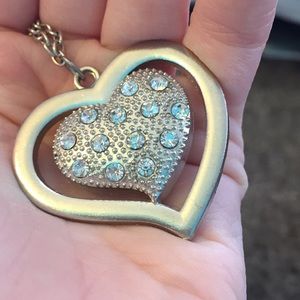 Silver heart necklace